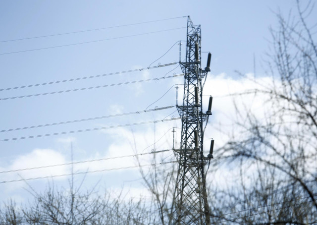 Archivo - Recursos de torre de alta tensión, electricidad