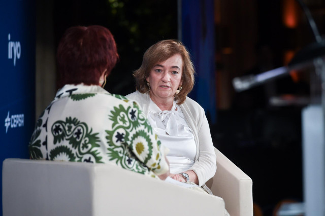 Archivo - La presidenta de la Autoridad Independiente de Responsabilidad Fiscal (AIReF), Cristina Herrero