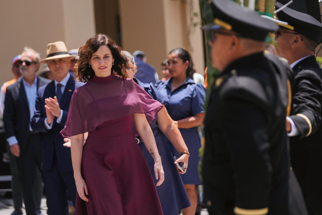 La presidenta de la Comunidad de Madrid, Isabel Díaz Ayuso, participa en el homenaje en Lima a Francisco Pizarro, fundador de la ciudad en 1535, a 18 de enero de 2025,