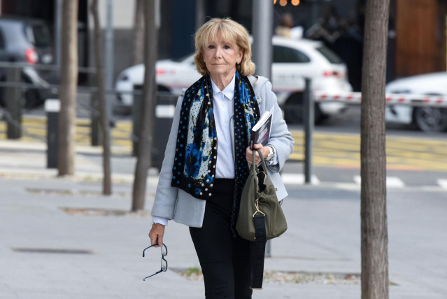 Archivo - La expresidenta de la Comunidad de Madrid Esperanza Aguirre, a su llegada a la Audiencia Nacional, a 19 de marzo de 2024, en Madrid (España).
