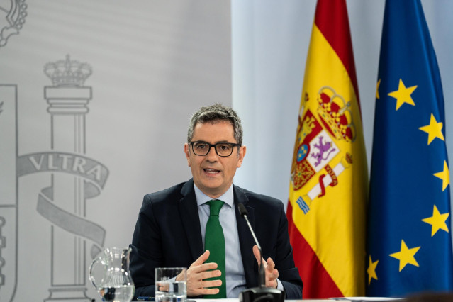 Archivo - El ministro de la Presidencia, Justicia y Relaciones con las Cortes, Félix Bolaños. Archivo.