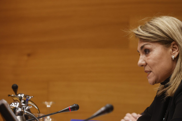 La vicepresidenta y consellera de Servicios Sociales, Igualdad y Vivienda, Susana Camarero, en imagen de archivo en Les Corts Valencianes