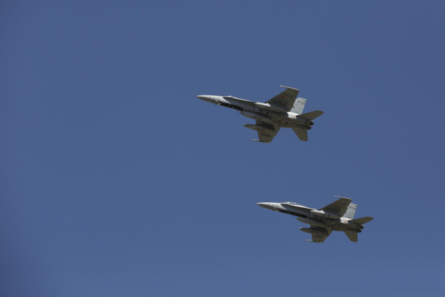 Archivo - Aviones militares.