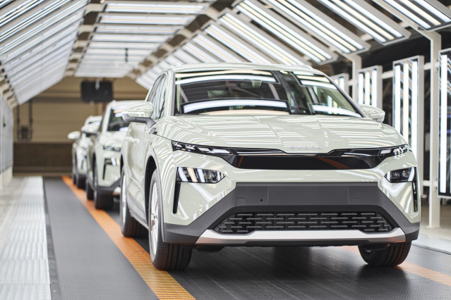 Archivo - Skoda comienza a fabricar su modelo Elroq totalmente eléctrico.