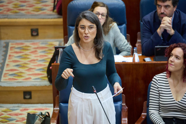 Archivo - La portavoz de Más Madrid en la Asamblea de Madrid, Manuela Bergerot.