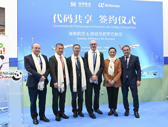 Acuerdo entre Air Europa y Hainan Airlines