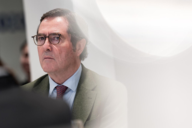 Archivo - El presidente de la CEOE, Antonio Garamendi.