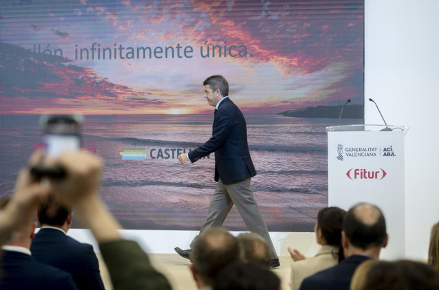 El presidente de la Generalitat valenciana, Carlos Mazón, en Fitur