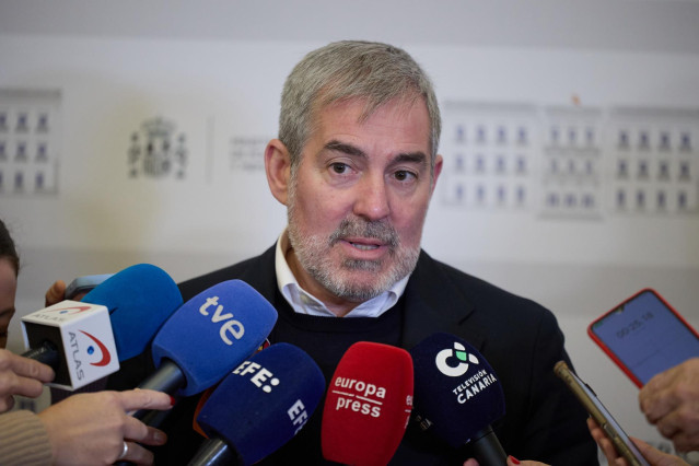 El presidente de Canarias, Fernando Clavijo, en una reciente reunión en Madrid este 2025