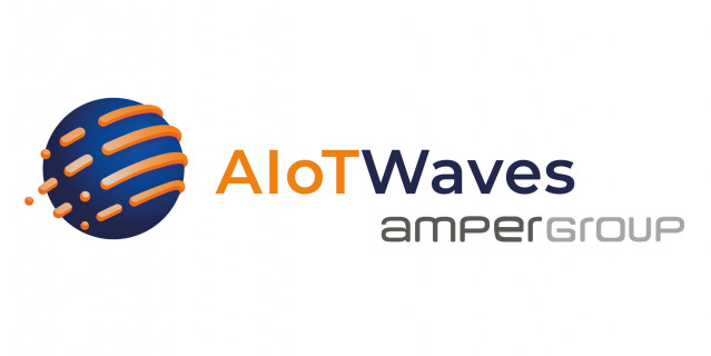 Archivo - Logo de AIoTWaves, filial de amper