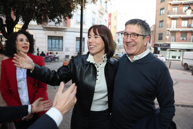 La secretaria general del PSPV-PSOE, Diana Morant, y el portavoz socialista en el Congreso, Patxi López