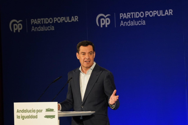 Archivo - El presidente del PP de Andalucía, Juanma Moreno. (Foto de archivo).