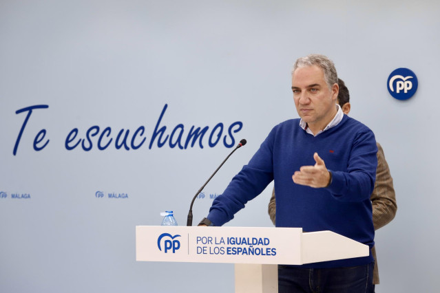 El vicesecretario de Coordinación Autonómica, Local y Análisis Electoral del PP y diputado nacional por Málaga, Elías Bendodo, en una imagen de archivo.