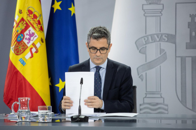 El ministro de la Presidencia, Justicia y Relaciones con las Cortes, Félix Bolaños, a 21 de enero de 2025, en Madrid (España).