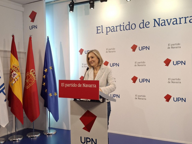 La presidenta de UPN, Cristina Ibarrola.