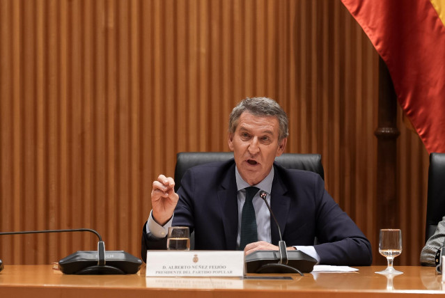El presidente del Partido Popular, Alberto Núñez Feijóo