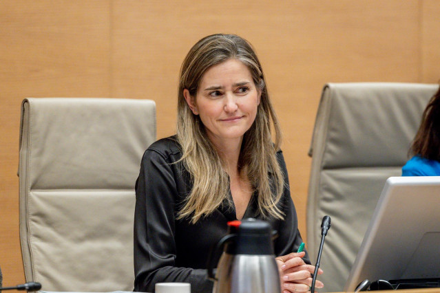La vicepresidenta tercera del Gobierno y ministra para la Transición Ecológica y Reto Demográfico, Sara Aagesen, comparece en la Comisión de Transición Ecológica y Reto Demográfico, en el Congreso de los Diputados, a 27 de enero de 2025, en Madrid (España