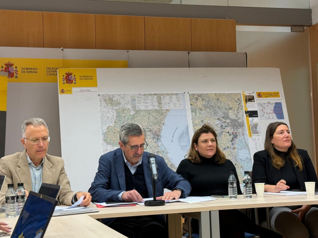 El comisionado especial para la Reconstrucción y Reparación de los daños provocados por la dana, José María Ángel, en un desayuno informativo