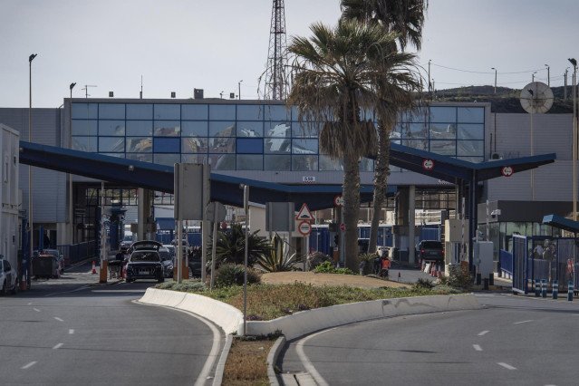 La frontera del Tarajal, a 3 de enero de 2025, en Ceuta (España).