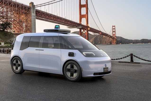 Archivo - Vehículo autónomo y eléctrico de Waymo (Google) y Zeekr (Geely).