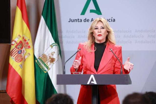 La consejera de Economía, Hacienda y Fondos Europeos y portavoz del Gobierno, Carolina España, en una imagen de archivo