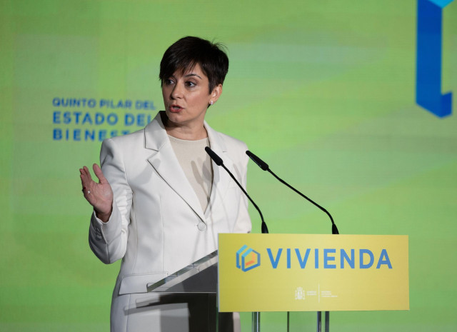 La ministra de Vivienda y Agenda Urbana, Isabel Rodríguez