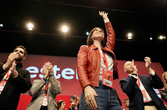 La líder del PSPV, Diana Morant, en la inauguración del 15 Congreso de su partido