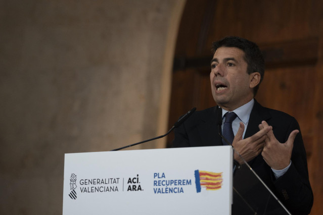 El president de la Generalitat, Carlos Mazón, en imagen de archivo