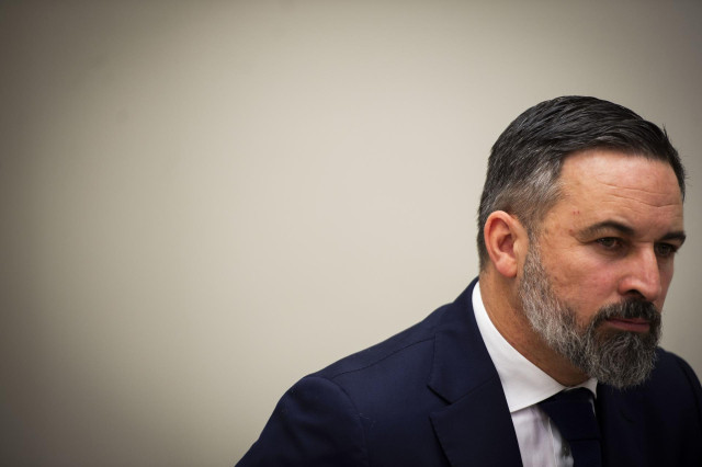 Archivo - El líder de VOX, Santiago Abascal, durante una entrevista para Europa Press, a 29 de noviembre de 2024, en Madrid (España). Santiago Abascal fue uno de los fundadores de VOX en 2013 y es presidente nacional del partido desde 2014. Además, desde