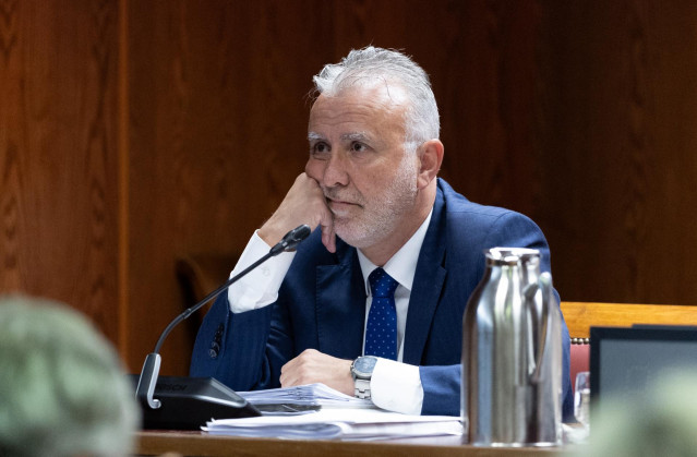 El ministro de Política Territorial y Memoria Democrática, Ángel Víctor Torres, comparece ante la comisión de investigación sobre el ‘caso Koldo’, en el Senado, a 21 de enero de 2025, en Madrid (España).