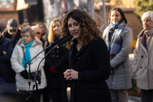 Archivo - La concejala en el Ayuntamiento de Madrid, Enma López, interviene durante el acto de acto de homenaje al fundador del Partido Socialista Obrero Español (PSOE) y de la Unión General de Trabajadores (UGT), Pablo Iglesias Posse, en el 99 aniversari