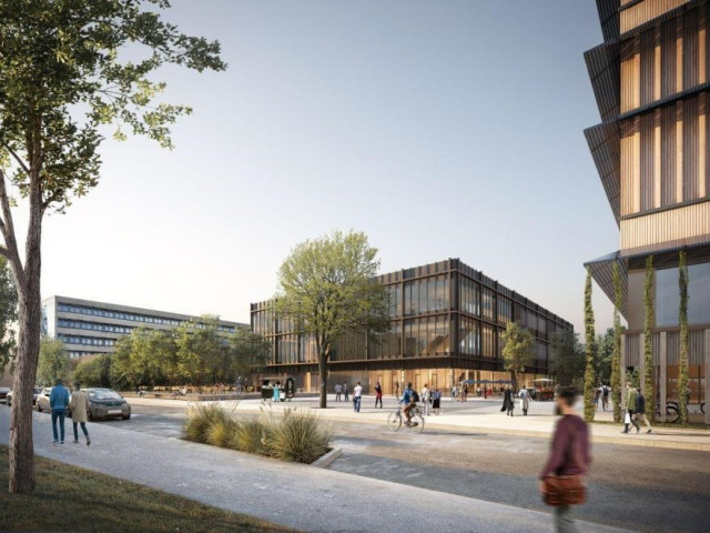 Infografía del edificio que construirá Hochtief en madera