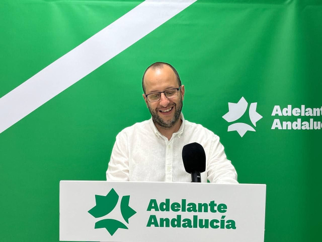 El secretario de organización de Adelante Andalucía, Néstor Salvador, en una foto de archivo.