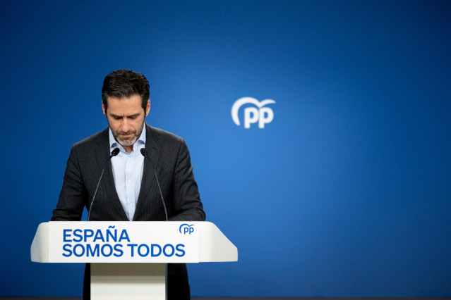Archivo - El vicesecretario de Cultura y portavoz del Partido Popular, Borja Sémper, en Madrid (España).