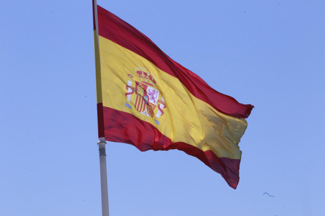 Archivo - Bandera de España.