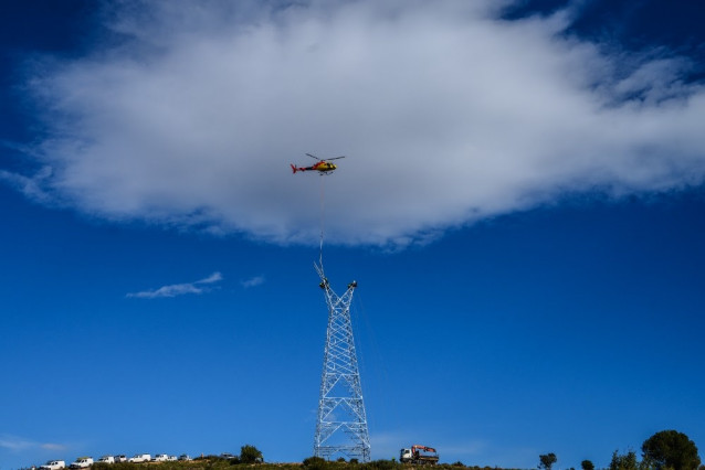 Imagen de los trabajos de Red Eléctrica
