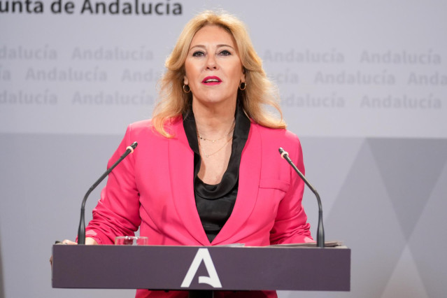 Carolina España, este martes en la rueda de prensa posterior a la reunión del Consejo de Gobierno