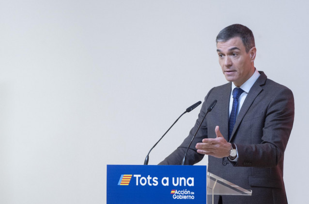 El presidente del Gobierno, Pedro Sánchez
