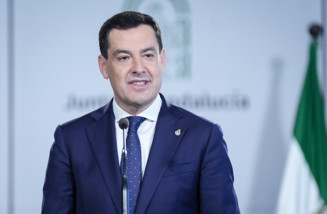 El presidente de la Junta de Andalucía, Juanma Moreno