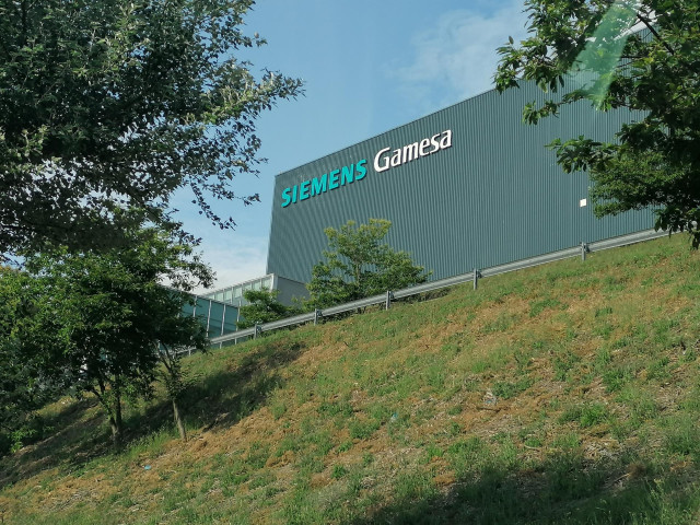 Archivo - La planta que la multinacional Siemens Gamesa tiene en As Somozas (A Coruña) .