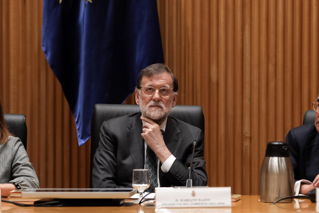 El expresidente del Gobierno, Mariano Rajoy, durante la presentación del libro de Mariano Rajoy, 'Discursos Parlamentarios de Mariano Rajoy. Presidente del Gobierno 2011-2018', en el Congreso de los Diputados, a 23 de enero de 2025, en Madrid (España). El