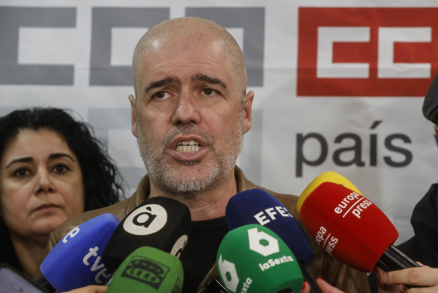 El secretario general de CCOO, Unai Sordo, en una foto de archivo.