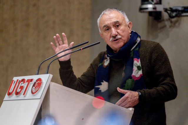 El secretario general de UGT, Pepe Álvarez