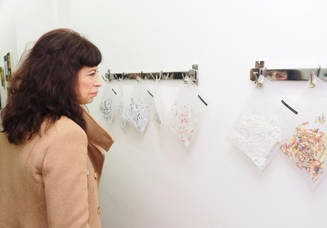 La Ministra De Igualdad Visita La Exposición 'Ocupar El Espacio' De La Plataforma Mujeres Artistas Profesionales De Valladolid.