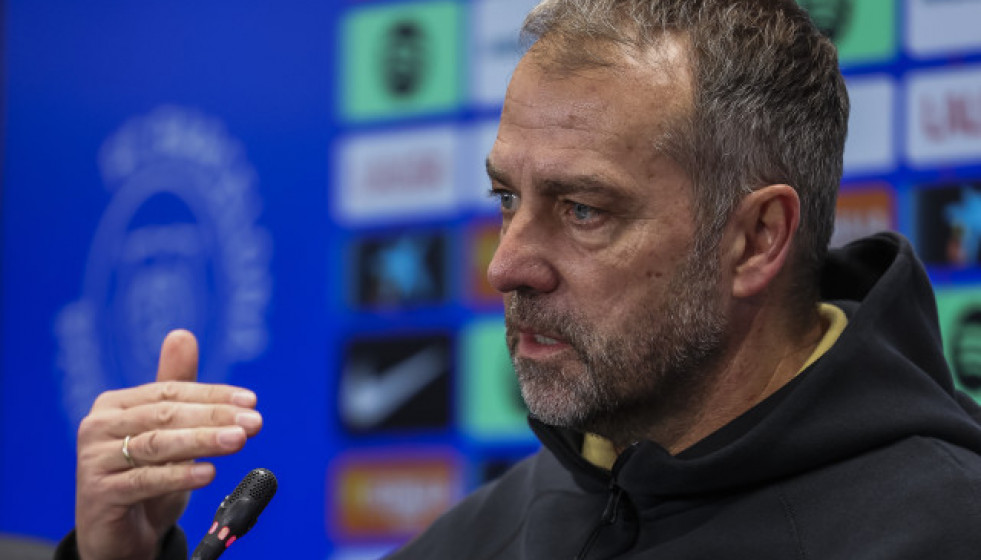 EuropaPress 6506425 hansi flick head coach of fc barcelona attends his press conference during