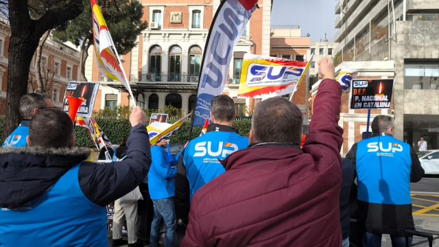 El SUP protesta en Interior por 