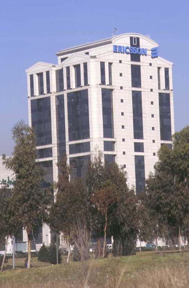 Archivo - Torre Suecia, la sede de Ericsson en España