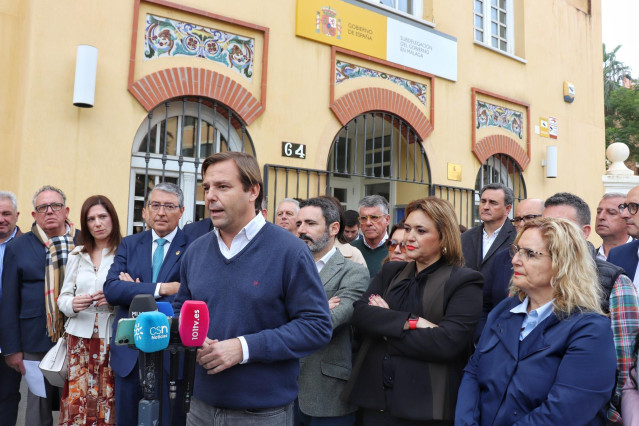 El Secretario General Del PP Andaluz, Antonio Repullo, En Rueda De Prensa En Málaga.
