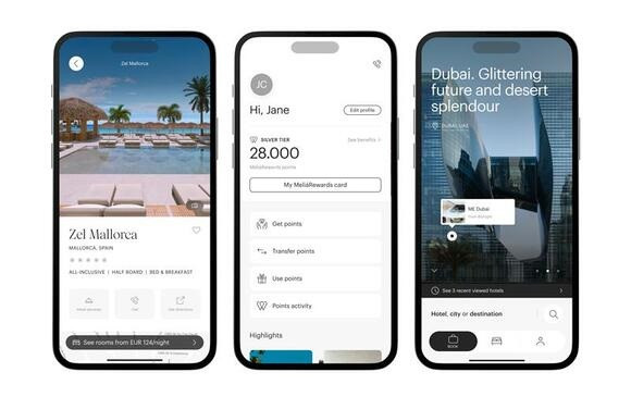 Meliá completa la renovación de sus canales de venta con una nueva 'app' móvil.