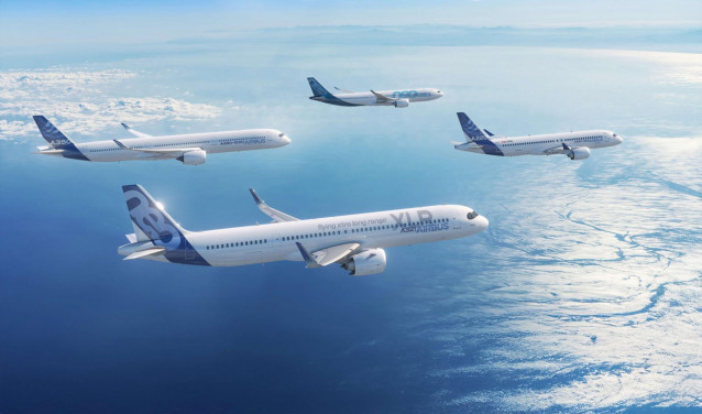 Archivo - Aviones Airbus A321XLR de Airbus.